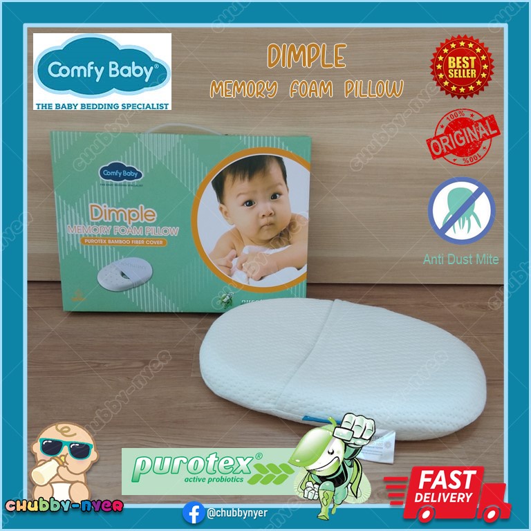 Comfy Baby Purotex Dimple Baby Pillow Memory Foam