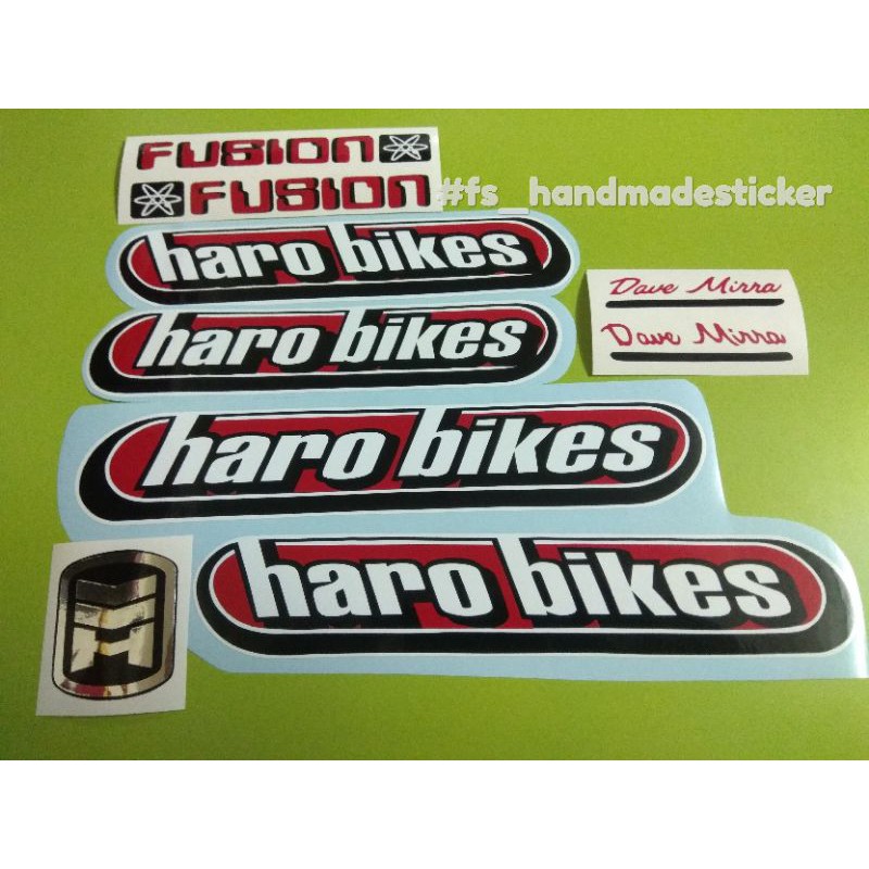 Haro Dave Mirra 540 Air Decal Red Set Old School bmx cutting