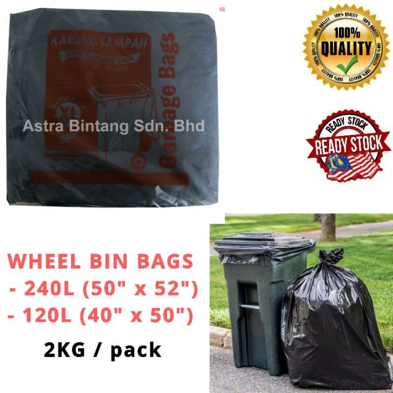 JUMBO GARBAGE BAG PLASTIC 50X52 # 240L Garbage Bin Plastic