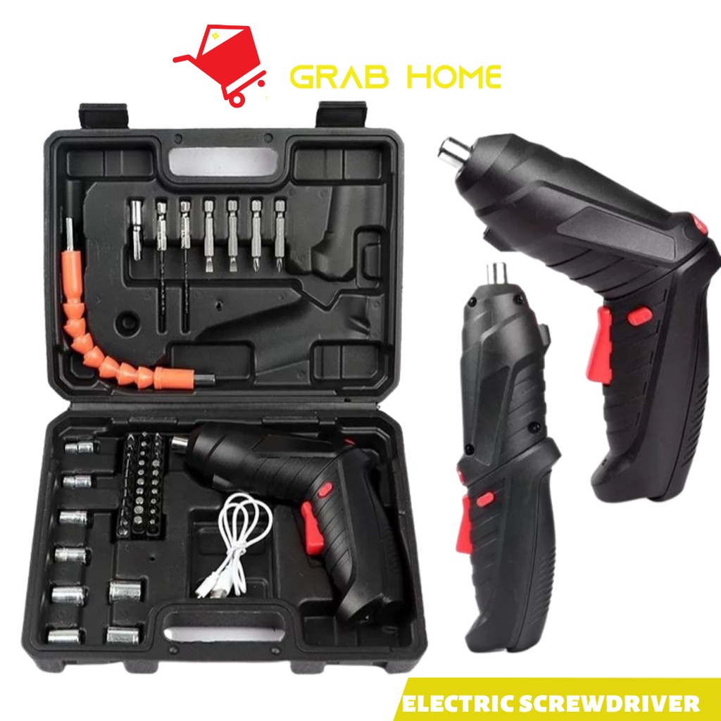 1 Electrical Screwdriver Set Household Cordless Rechargeable Hand