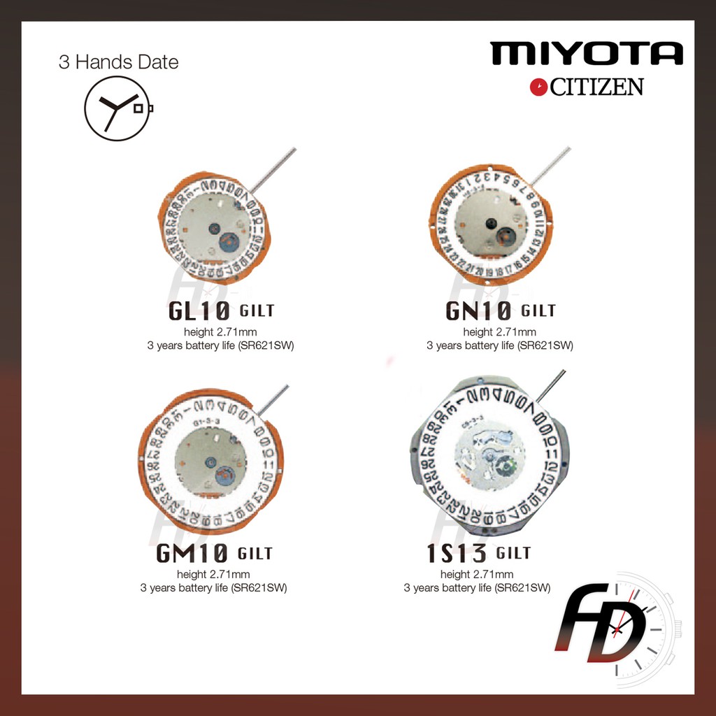 Miyota hotsell gm10 movement