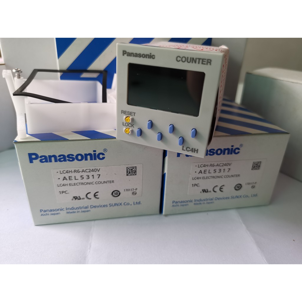 PANASONIC LC4H-R6 COUNTER, 6 Digit Display, 11 Pin Terminal Plug in Type