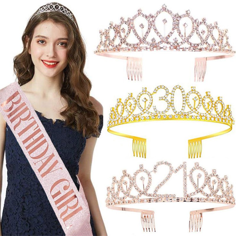 Birthday sash on sale and crown