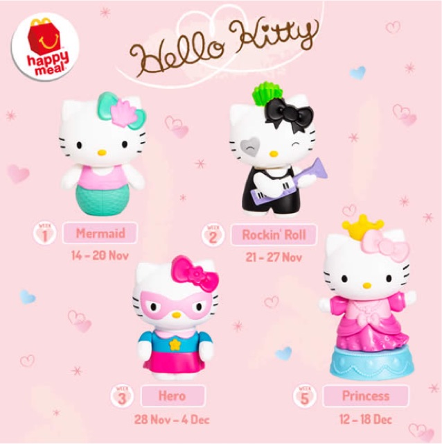 Hello kitty mcdonalds toys 2024 2019