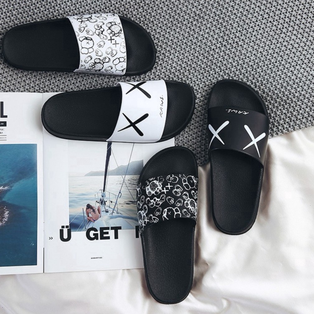 KAWS Design new couple sandals and slippers men and women