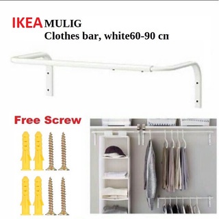 IKEA Mulig Penyangkut Baju Dinding Boleh Laras High Quality