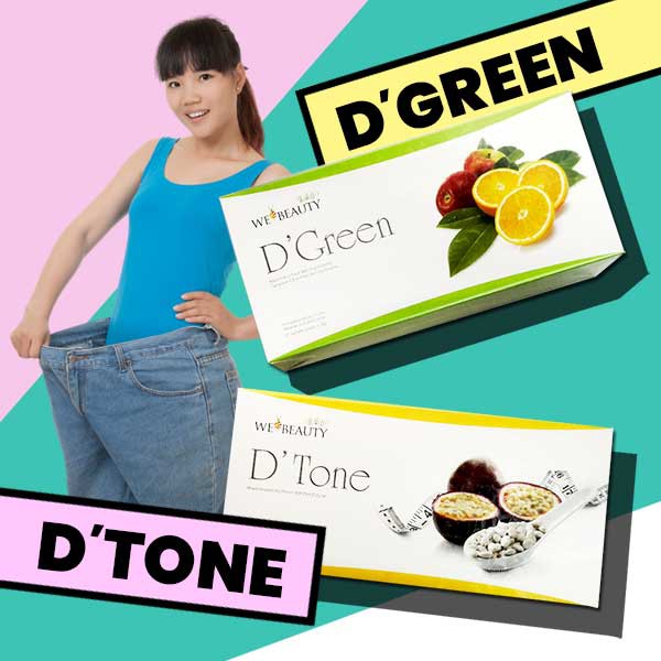 HALAL We Beauty D Tone D Green Slimming Detox Burn Fat Drink