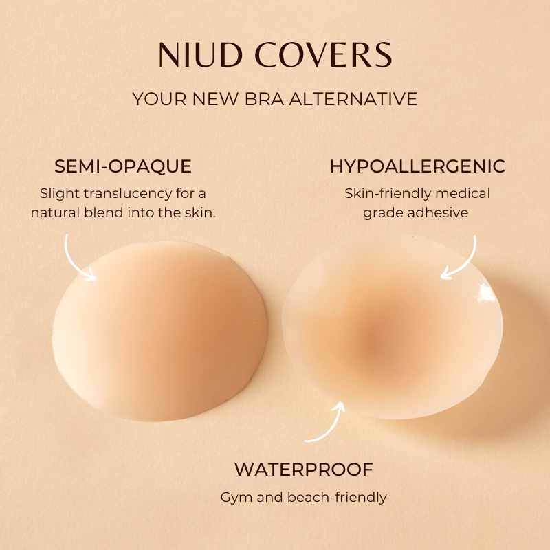 NIUD nipple cover ultra-thin seamless waterproof nipple sticker silicone  pasties 乳贴 胸贴 防凸点 SKIMS nippies b-six