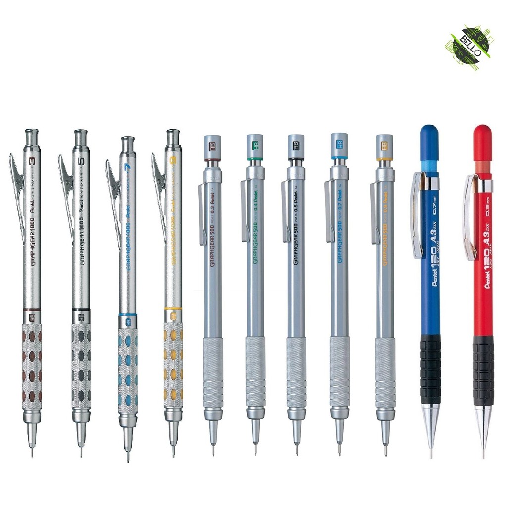 Pentel : Graphgear 1000 : Mechanical Clutch Pencil : 0.5mm