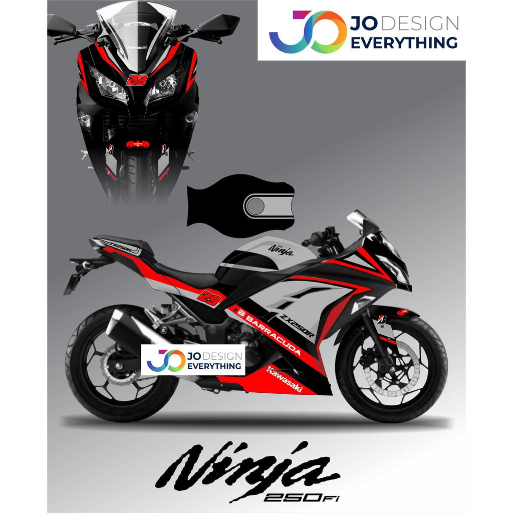 STICKER DECAL WRAPPING FULL BODY KAWASAKI NINJA 250 Shopee Malaysia