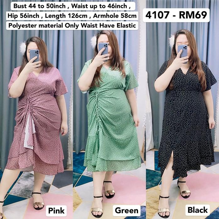 9731 Ready Stock *Bust 42 to 54 inch/ 106-137cm