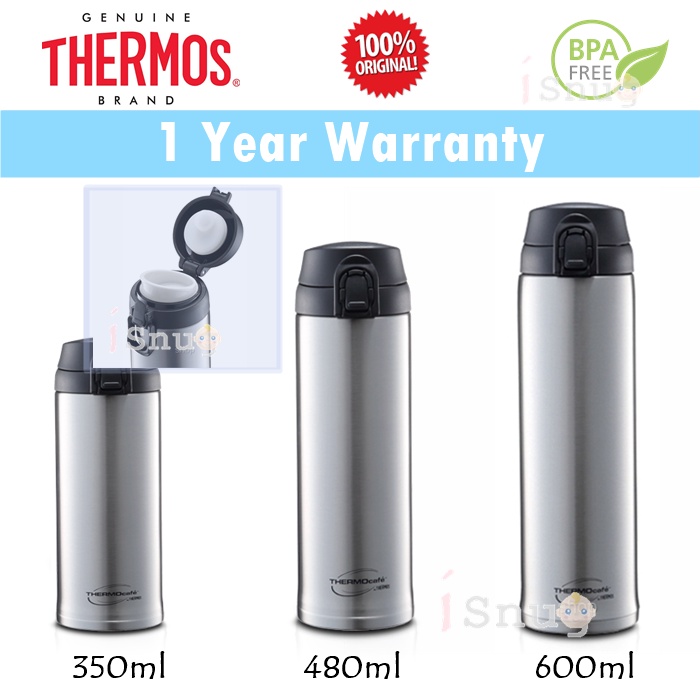 Thermos Vacuum Insulated Travel Mug [One-Touch Open Type] 0.5L All Black  JNL-502 ALB