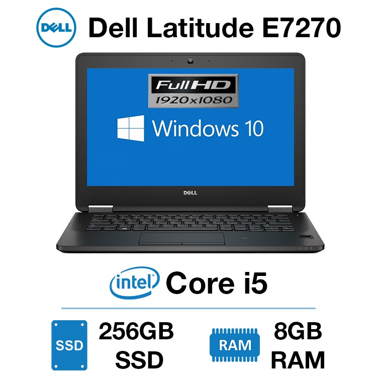 Dell Latitude e7270 Business Laptop (Core i5-6th Gen, 8GB Ram DDR4