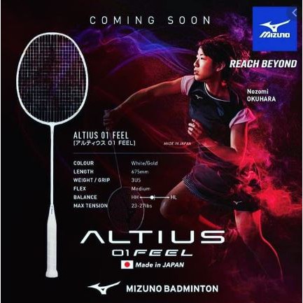 badminton racket mizuno altius 01 feel | Shopee Malaysia