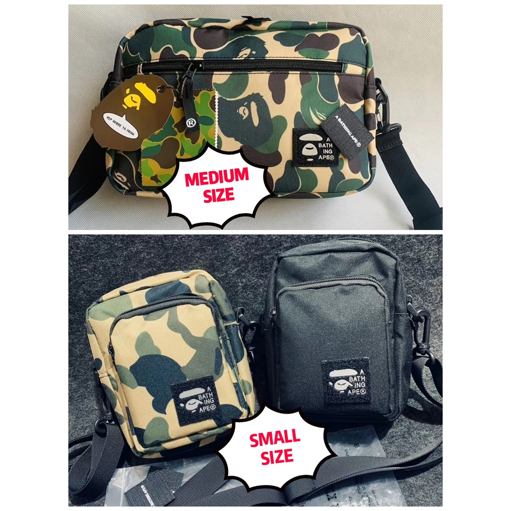 Bape camo best sale sling bag