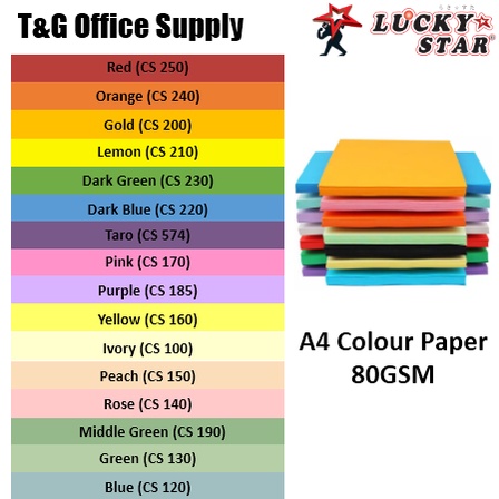 A4 deals colour paper