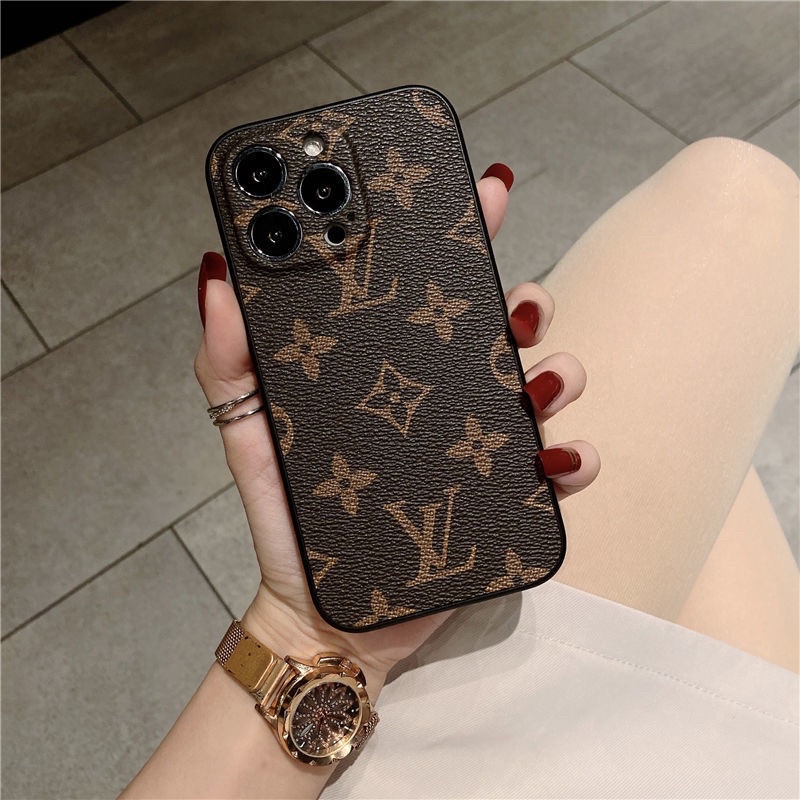iPhone 14 & 14 Pro Max LV Leather Case