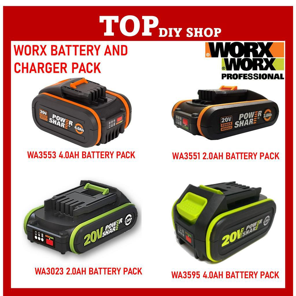 Worx POWERSHARE Battery 20V 4.0AH