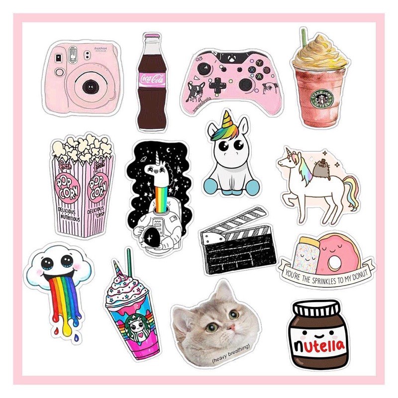 Tumblr Stickers for laptop, casing, journal and decoration | Shopee Malaysia