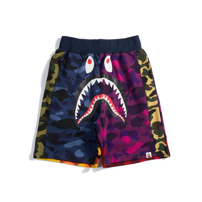 Bape best sale multicolor shorts