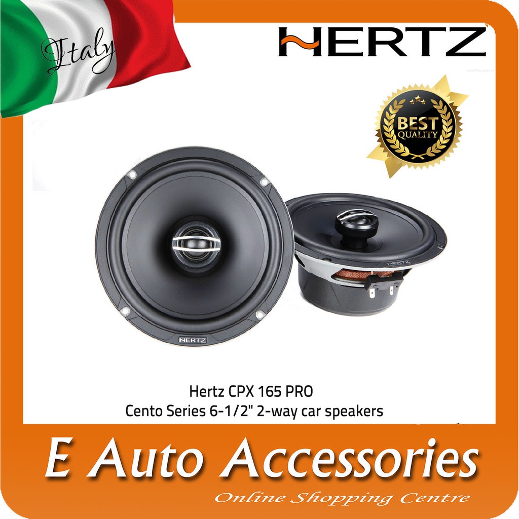 Hertz CPX 165 Pro 6.5 285 Watt 4 Ohm 2 Way Coaxial Car Audio Speakers  (Pair) 