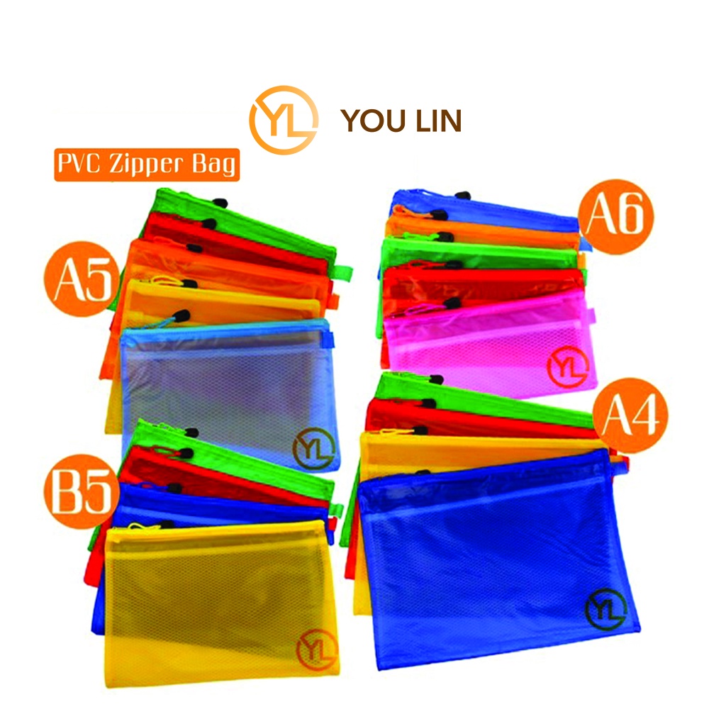 PVC Zipper Bag Transparent Plastic Pouch Waterproof Travel