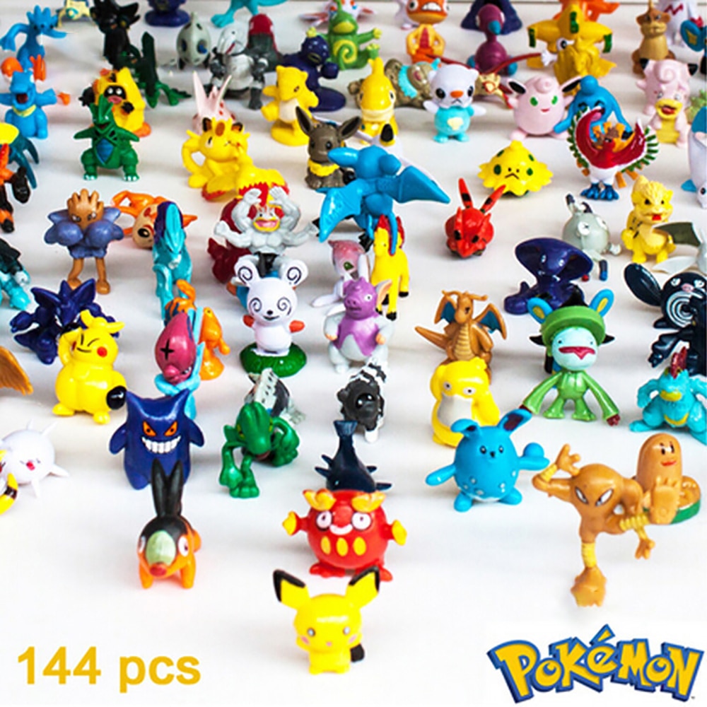 Pokemon Kindergarten Backpack Storage Bag With 144pcs Action Figures P