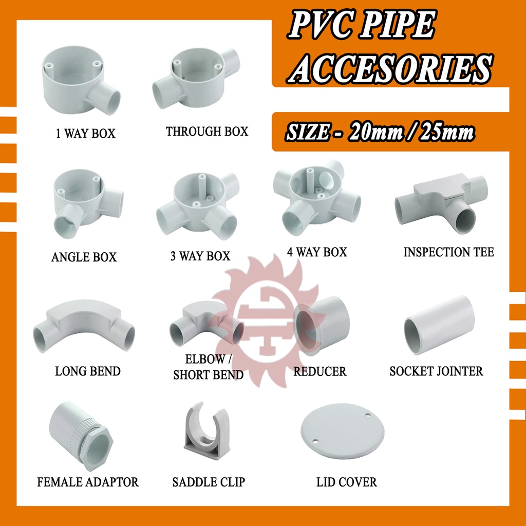 PVC Pipe Fittings for Wiring Cable Protector Conduit Pipe