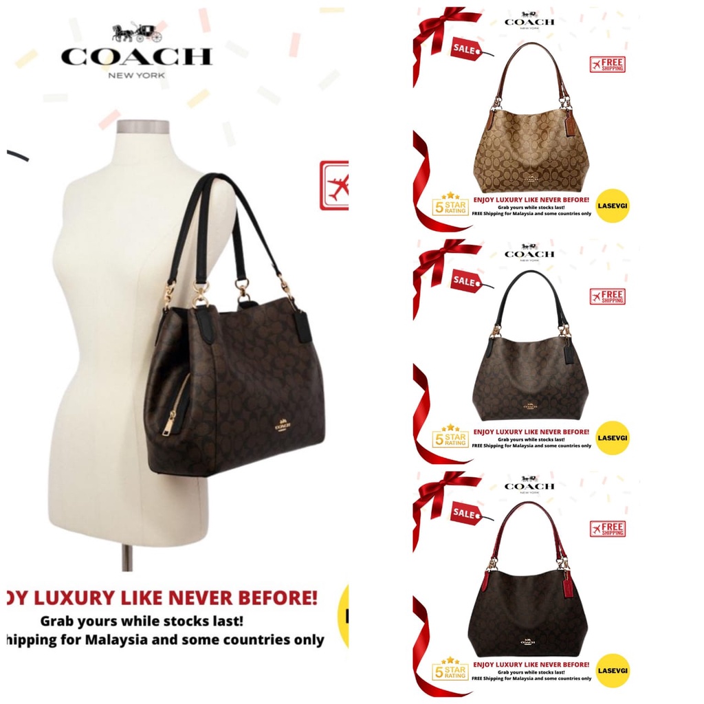 Hallie shoulder hot sale bag coach