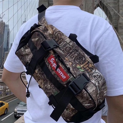 Supreme 19FW 47TH Waist Bag Logo Japanese Tide Brand Branch Waist