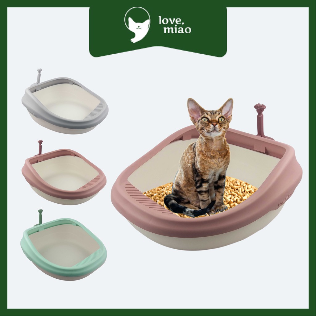 Square litter outlet tray