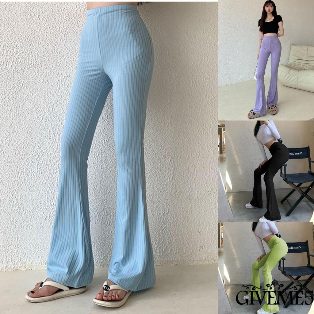 Close-fitting Flared Pants