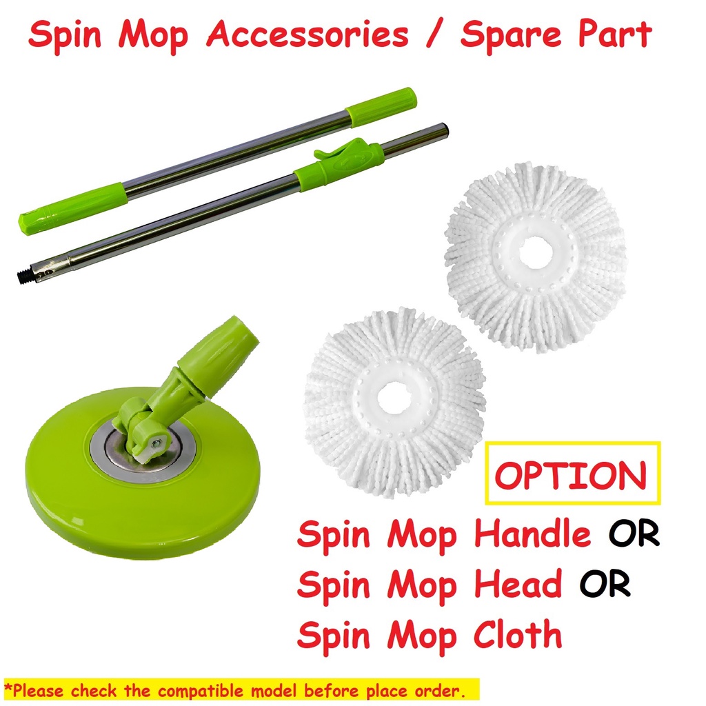 DIGILIFE Spin Mop 6L Pail Microfiber Cloth Floor Mop Magic Clean Mop  Spinner 360 Spinning Mop Cheap Mop Set (Light Grey)