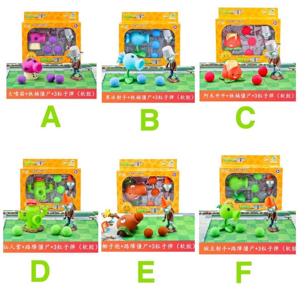 TOYS Plants Vs Zombies 686-1 ABCDEF Mini Figures Action Big Box Set zombie  Birthday Present Toy Ready Stocks Malaysia | Shopee Malaysia