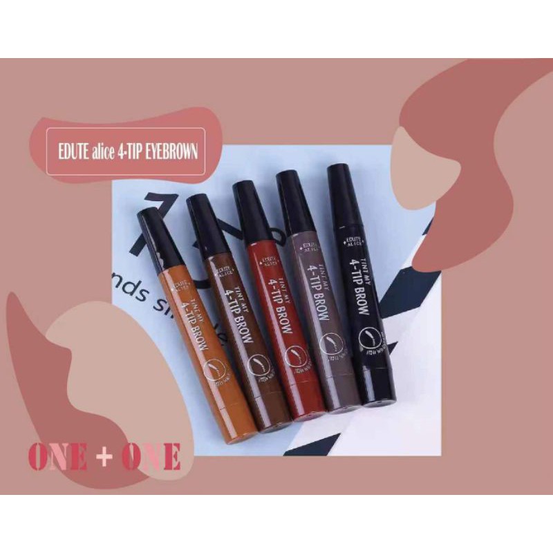 EDUTE ALICE 4 tip eyebrow pen edute alice | Shopee Malaysia