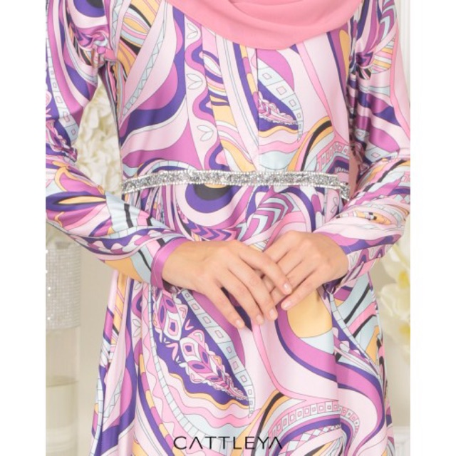 Cattleya Tanjung Dress Pink | Shopee Malaysia