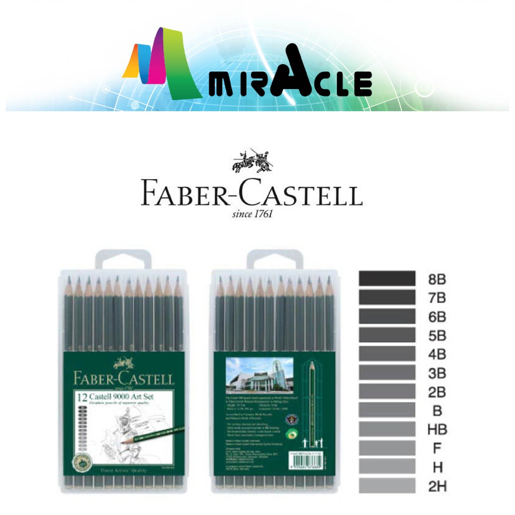 Faber-Castell 9000 Graphite Pencil Set