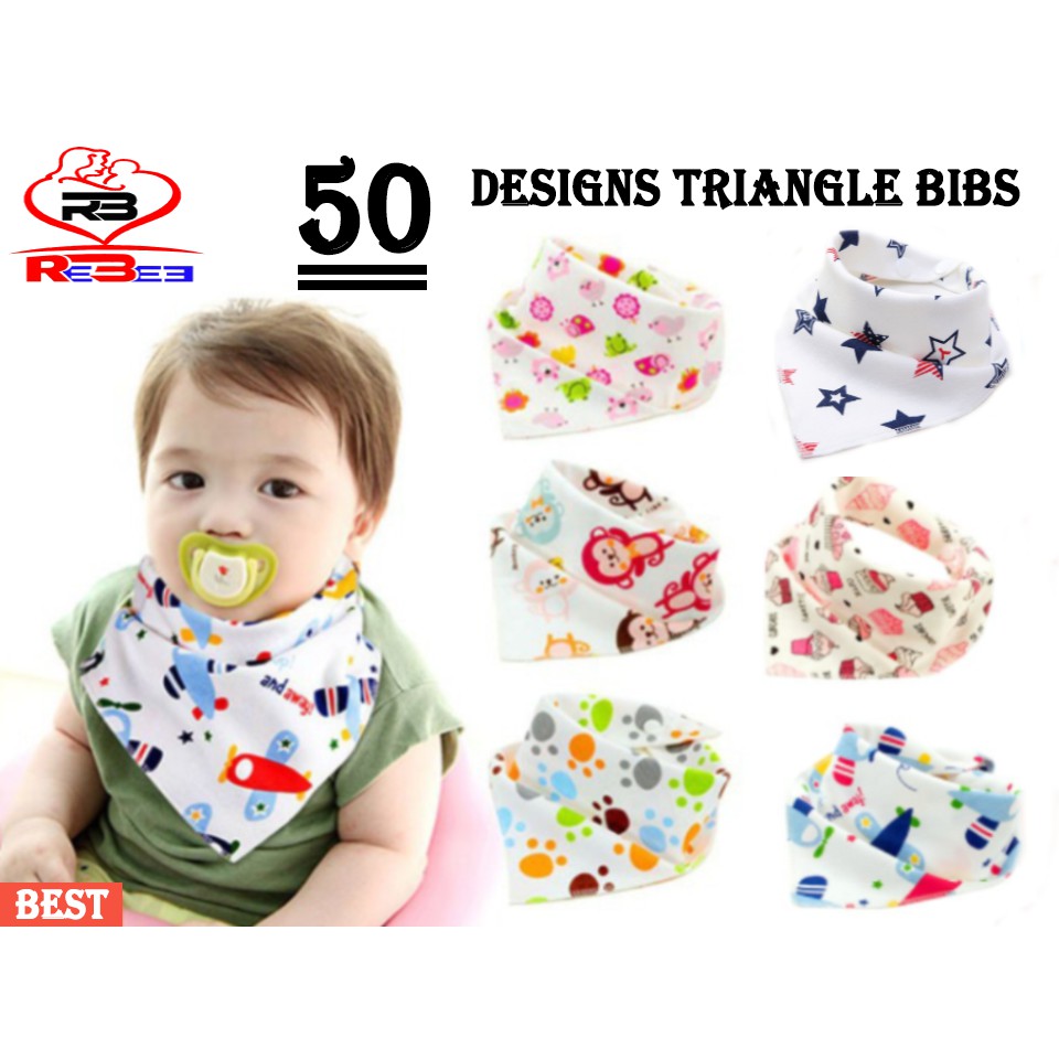 Triangle baby deals bibs