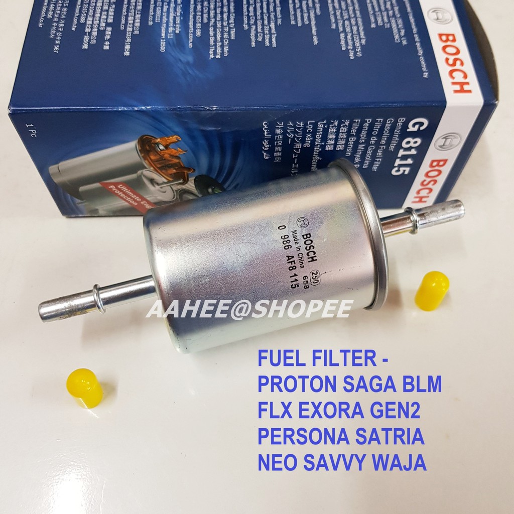 Fuel Filter -Proton Waja Saga BLM FLX Exora Persona Gen2 Satria Neo Savvy  Penapis Minyak Petrol BOSCH G8115 /DOWA/FILTON