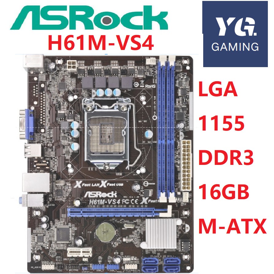 Asrock h61m hot sale