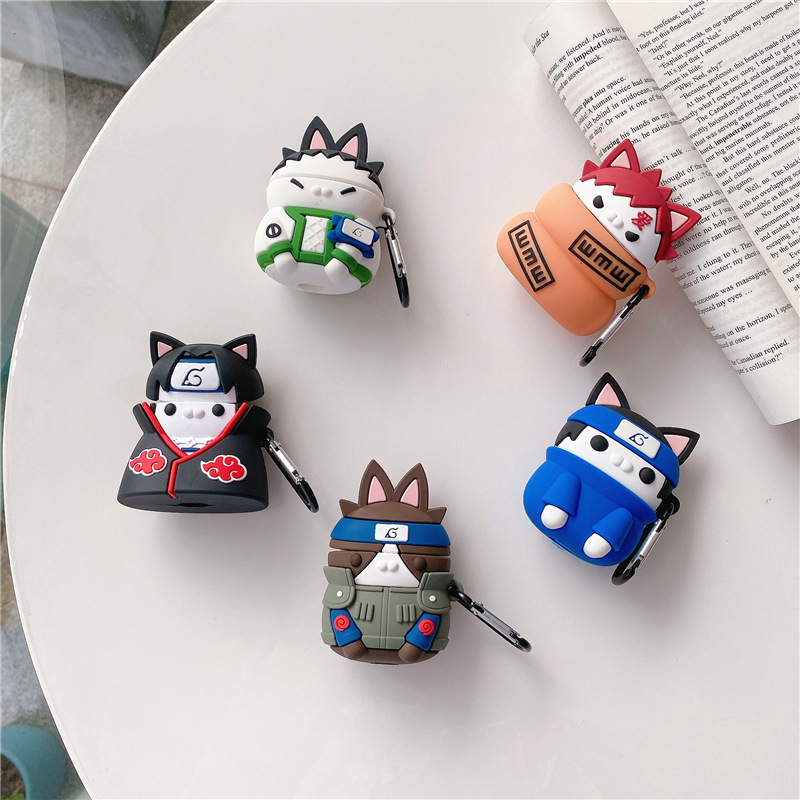 Cute cartoon Cat Naruto For Apple AirPods 1 2 Cover Airpods Pro