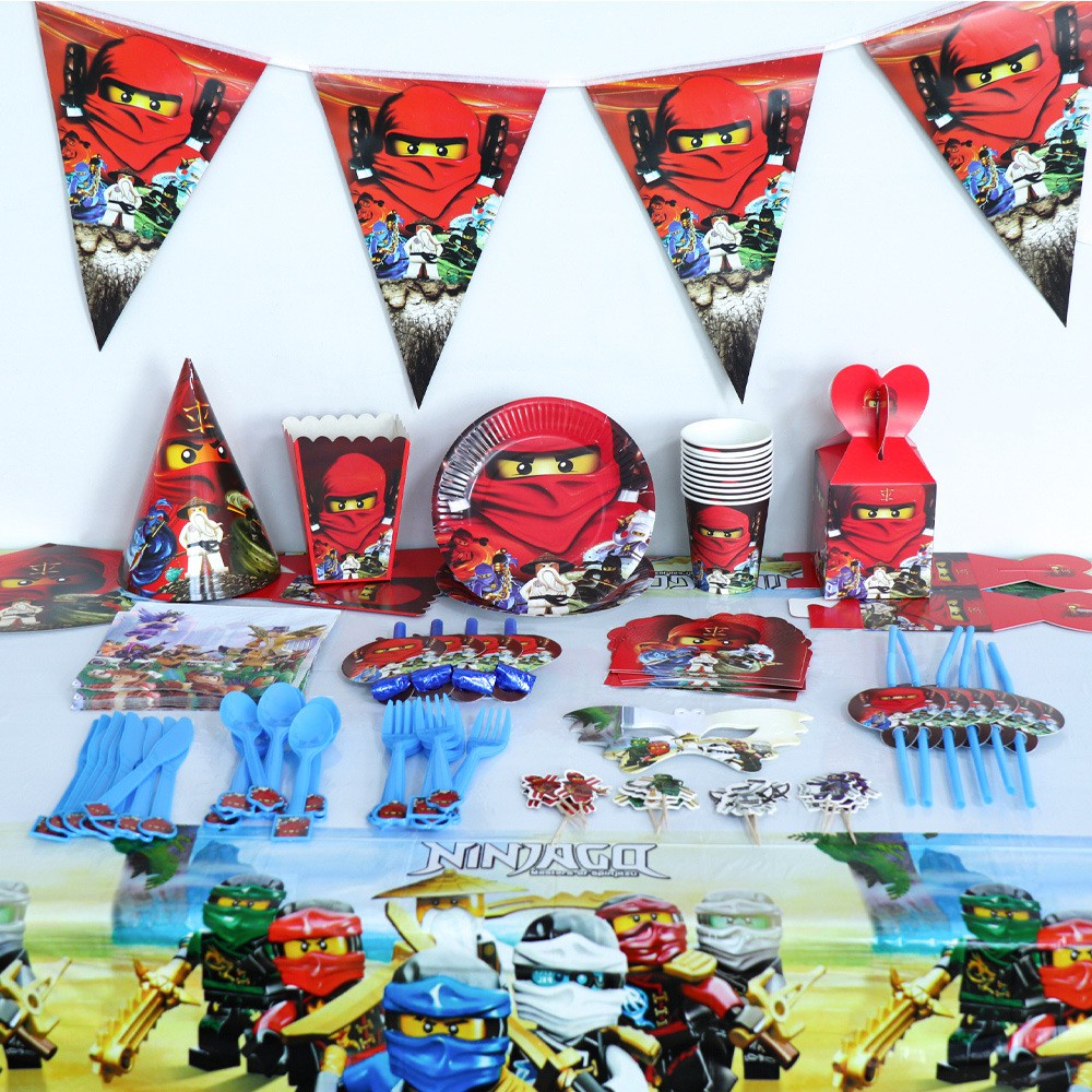 Lego ninjago best sale birthday decorations