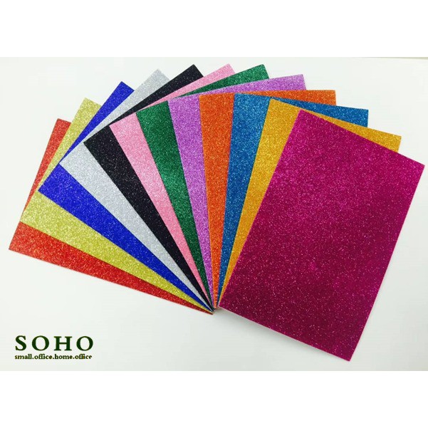 EVA Foam Pack in Rainbow Colors - 2mm thick - 10 sheets