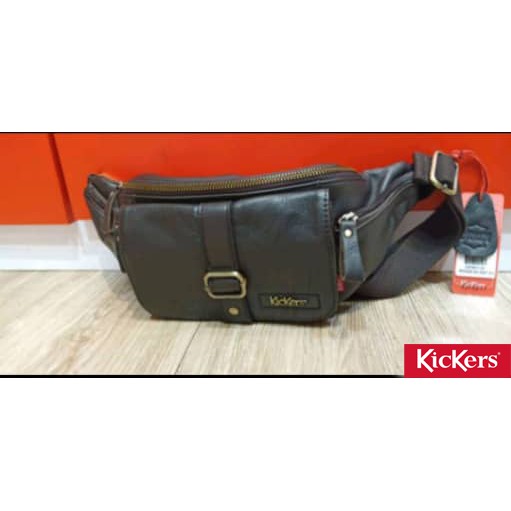 Original Kickers Leather Pouch Bag Shopee Malaysia