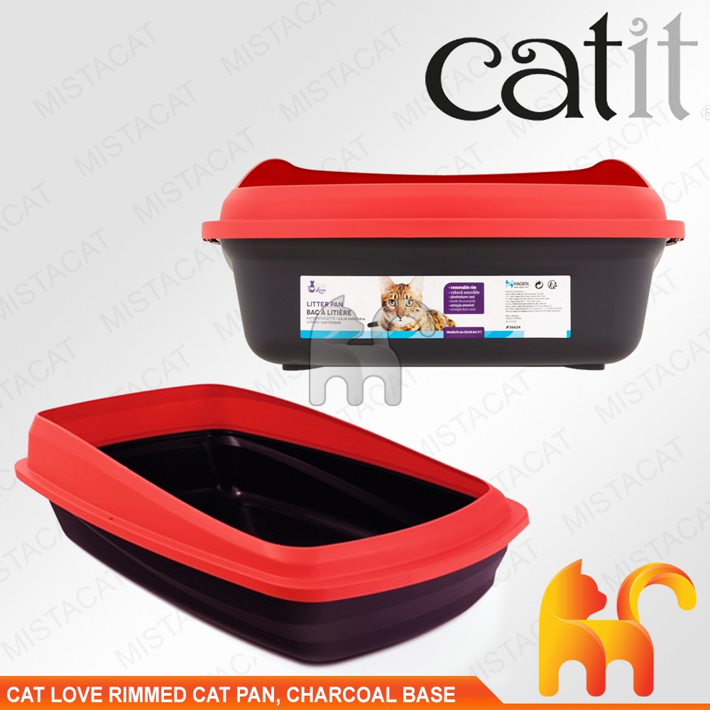 Catit cat pan outlet with rim