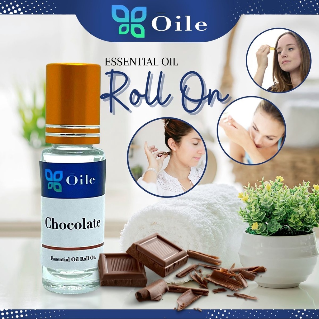 Roll On Chocolate Roller Essential Oil 5ml Safe Skin Aromatherapy Fragrance  Freshener Perfume Aroma Terapi Minyak Wangi