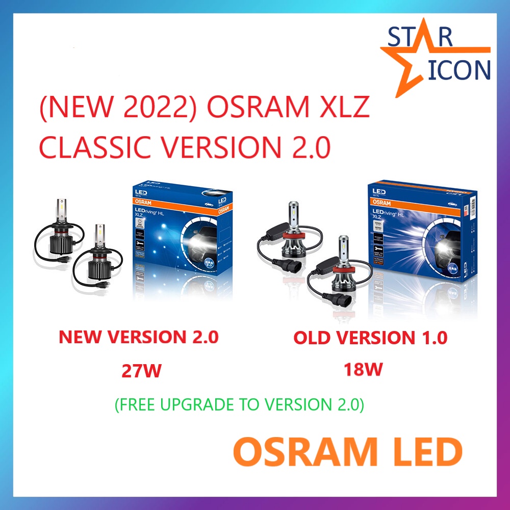 Ready Stock Original OSRAM LED H1 H4 H7 H8 H11 H16 HB3 HB4 9012