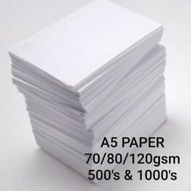 A5 White Printer Paper 120GSM Inkjet and Laser