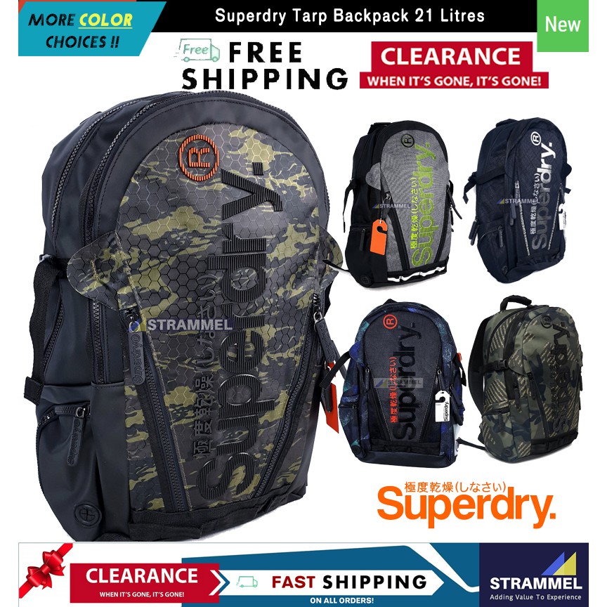 Superdry tarp outlet backpack