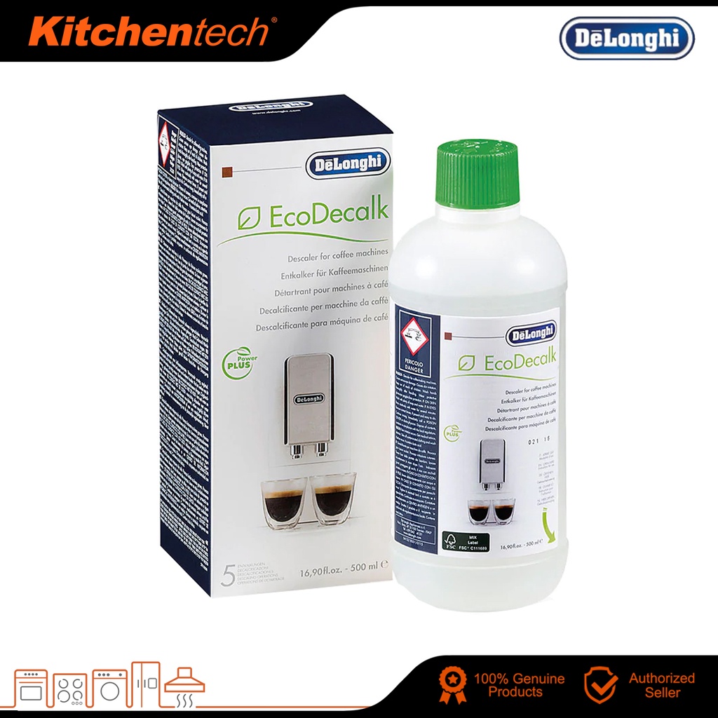 Delonghi EcoDecalk Coffee Machine Descaler 500ml DLSC500